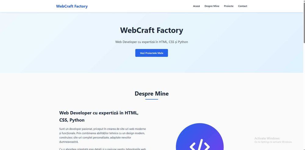 Prestez servicii web development & design.