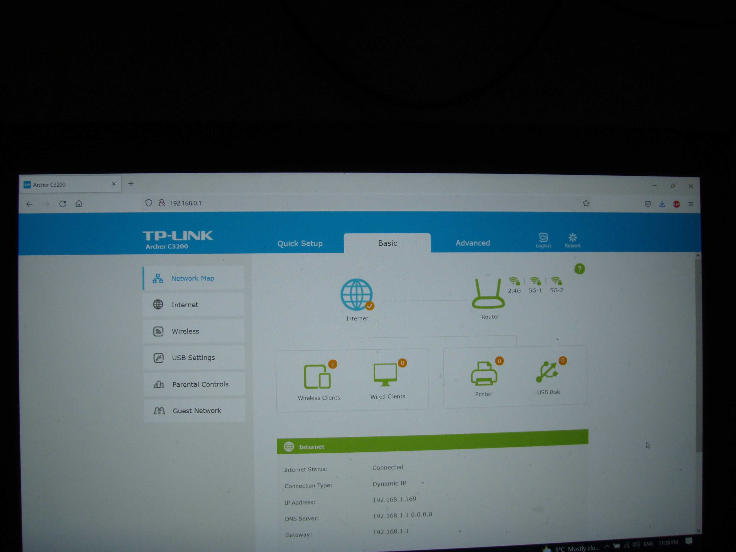 Router Tri-band 1x2.4 Ghz + 2x5Ghz Tp-Link Archer C3200