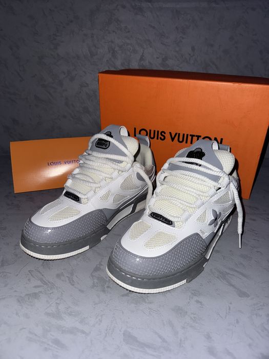 Louis Vuitton Skate Sneakers White & Grey - Lv 41 номер Сиво-Бели
