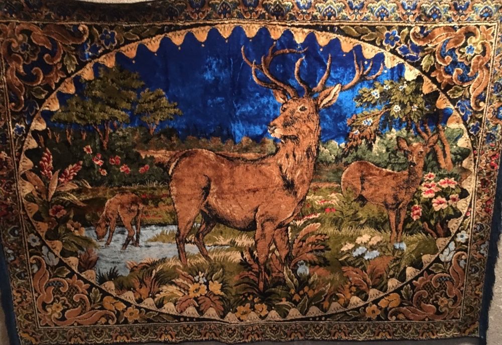 Vand cuvertura fete de perna carpeta fata de masa vintage