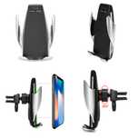 Incarcator Auto Wireless Cu Senzor, Suport Telefon