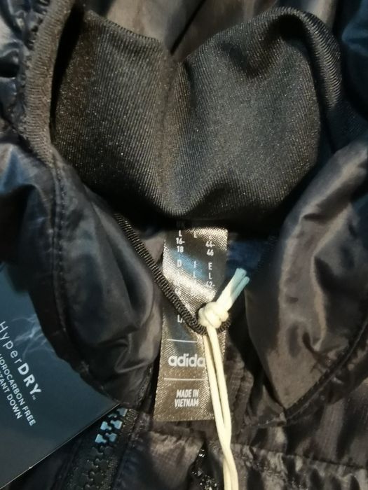 Geacă Adidas Terrex damă L, neagră, puffer, sport & casual, nouă