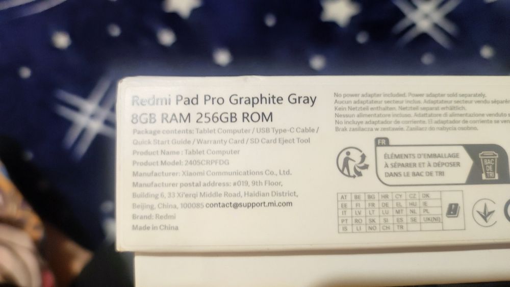 tableta xiaomi redmi pad pro 8 gb ram