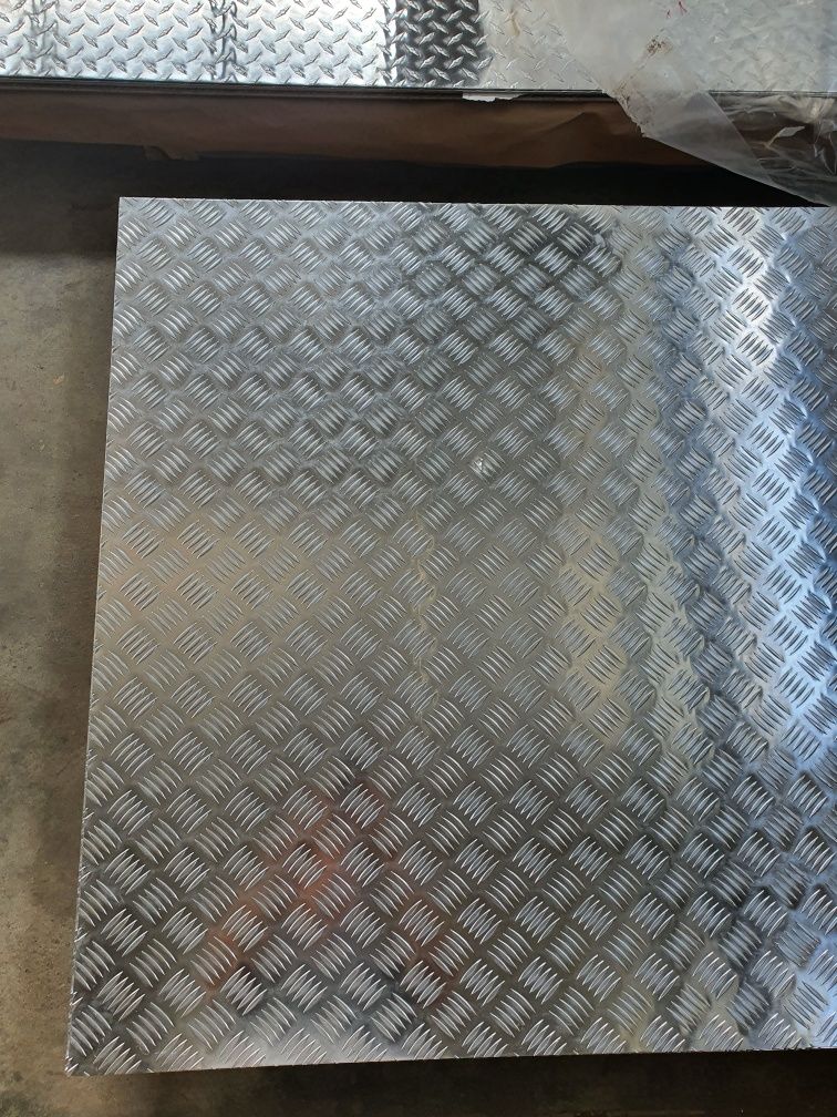 Tabla aluminiu striata 1250x2500mm Quintet Diamond Stucco tabla inox