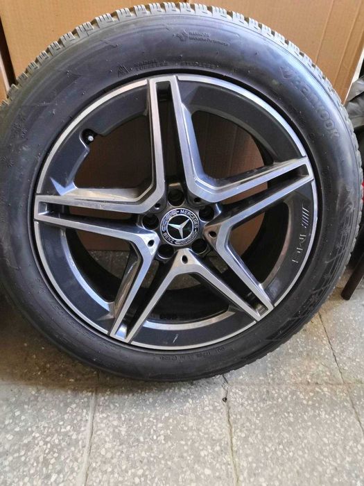 Ал. джанти AMG 19"(48, 3 см.) дизайн 5 дв. спици със з. гуми Hankook
