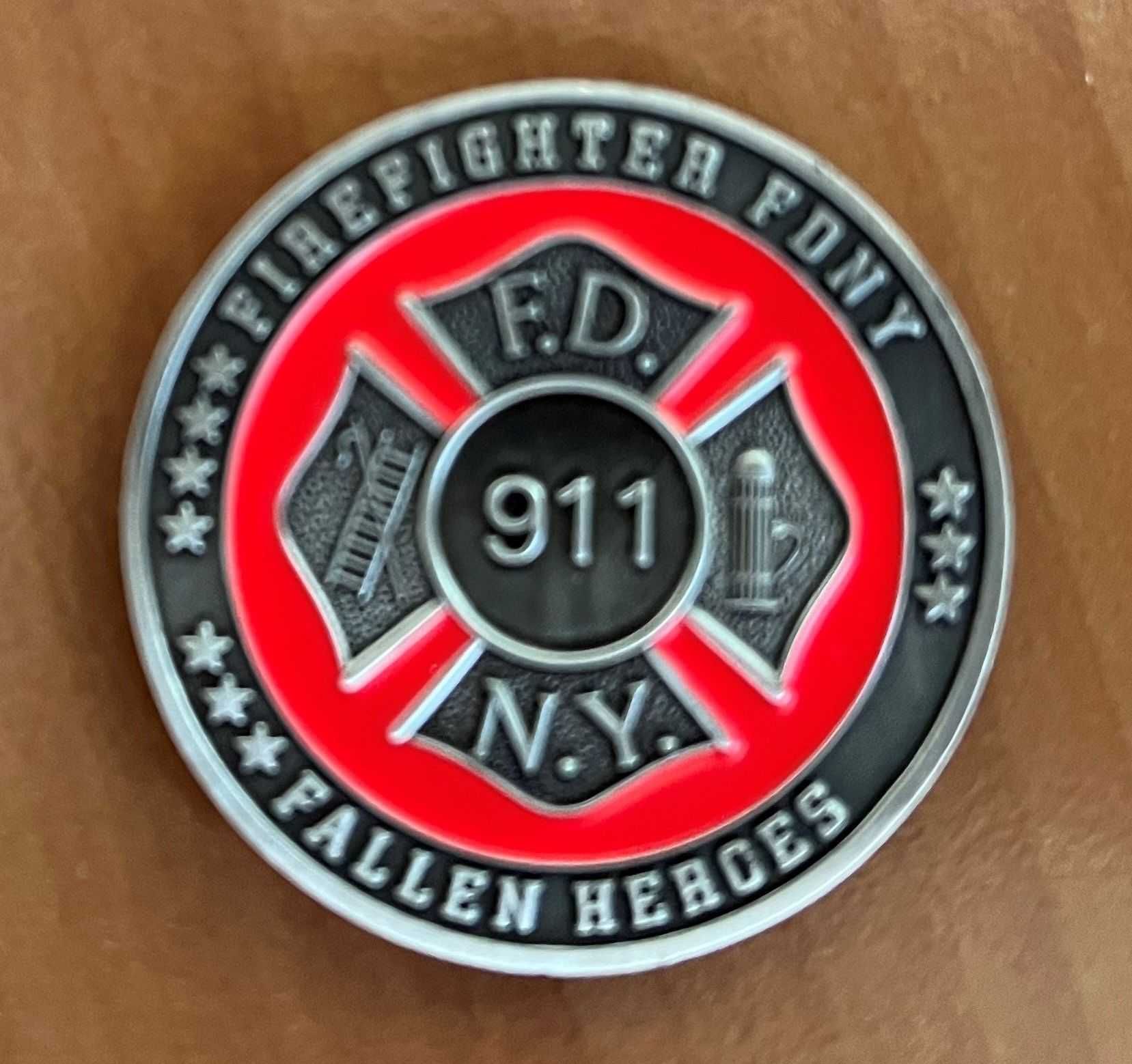 Moneda comemorativa dedicata “Fire Department” city of New York