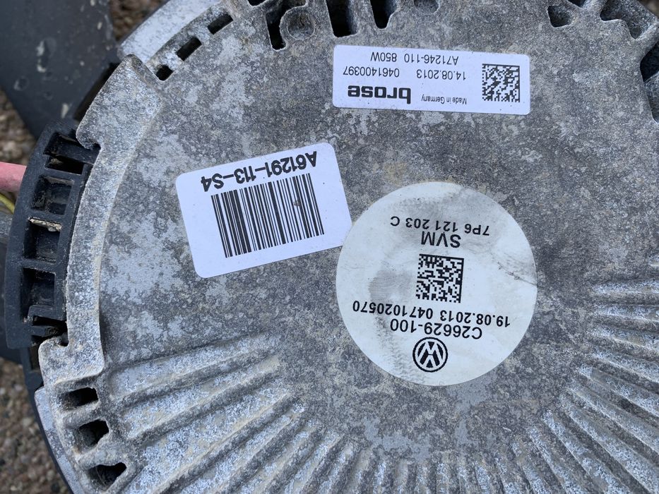 Termocupla, electroventilator Touareg 7p Cayenne