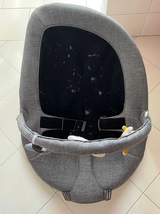 Leagan bebe / Sezlong Nuna Leaf Grow Granite + suport nou nascuti