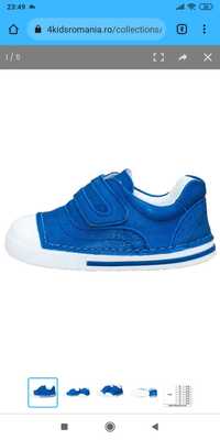 Pantofiori stil tenisi, 4Kids ddstep, din piele, albastri