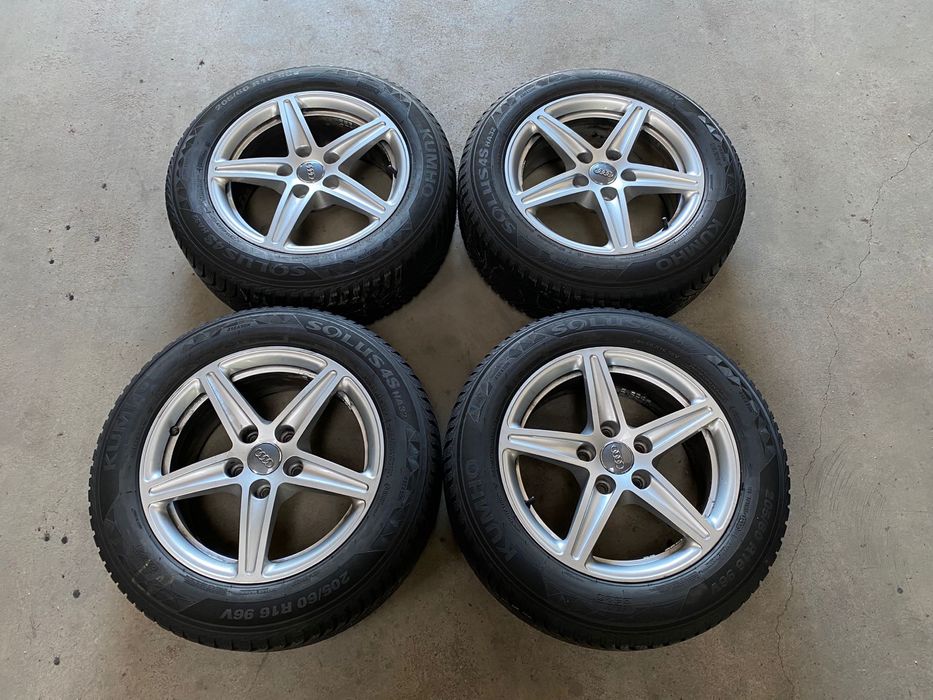 Jante aliaj R16 5x112 cu anvelope AllSeason 205 60 16