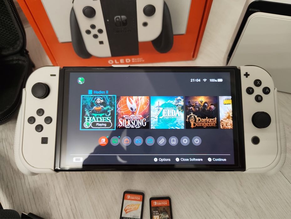 Nintendo Switch Oled IN GARANTIE + Ringfit, Zelda si accesorii