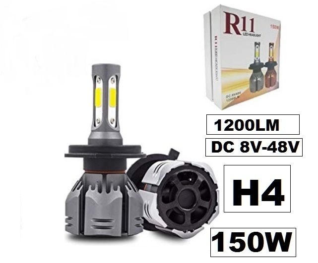 R11 Premium Becuri Led canbus auto set H4 - 150W / 1200 lumeni NOU