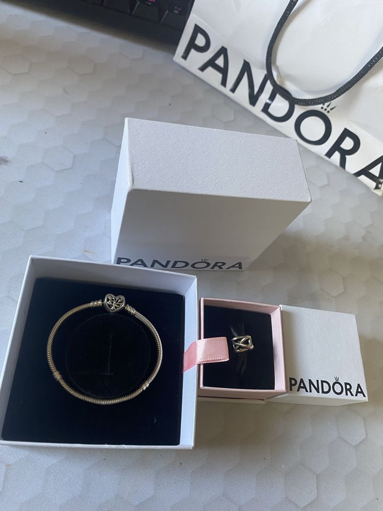 Bratara Pandora+charm Inima