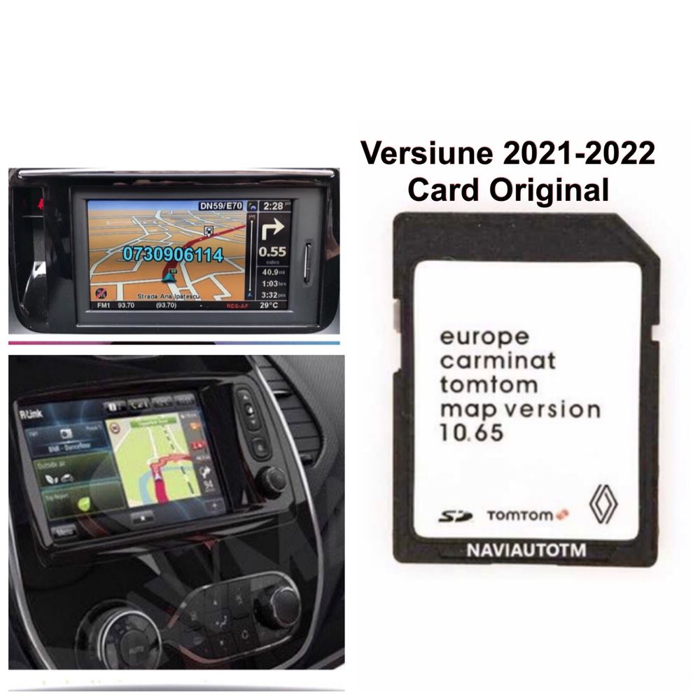 RENAULT TomTom Live Megane Scenic Laguna Koleos SD CARD ROMANIA 2023