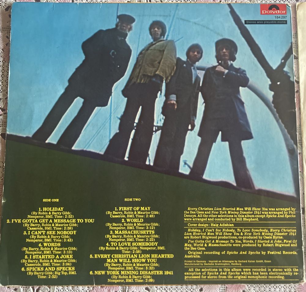 Vand vinil  ‘ Best of Bee Gees’