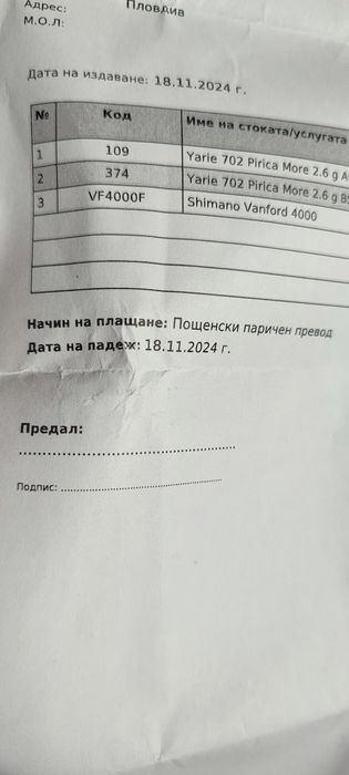 Shimano Vanford 4000-5.3.1