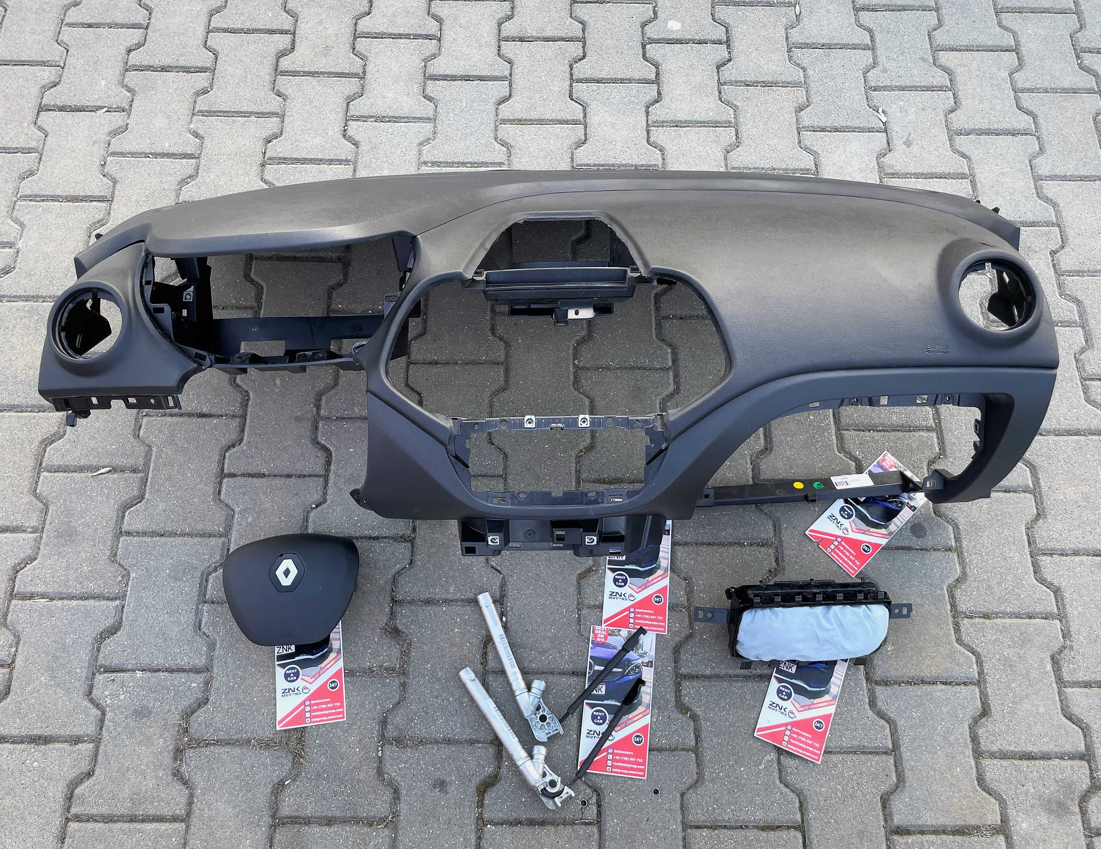 Renault Captur - plansa de bord - 2 culori bej / negru - kit airbag