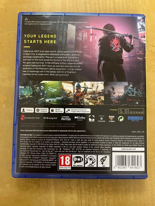Cyberpunk 2077 ultimate edition | диск/игра для Пс5