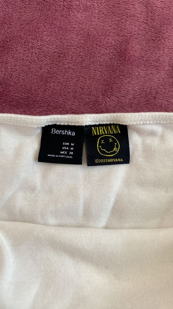 Nirvana top Bershka | Crop top