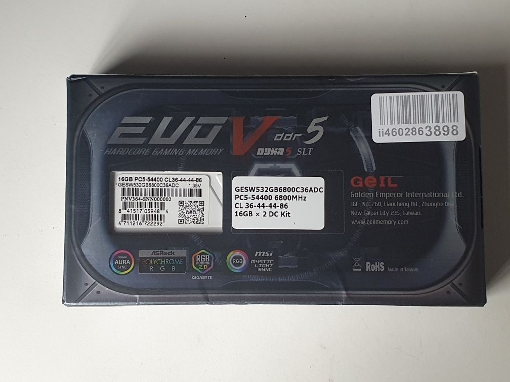 ОЗУ DDR5 32Gb (2*16Gb) 6800MHz