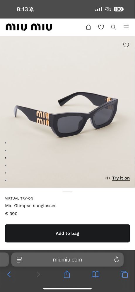 Оригинални очила miu miu/ Opticlasa