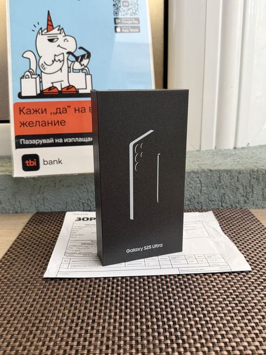 512GB*ЛИЗИНГ*72лв/м JETBLACK Samsung S25 ultra*самсунг с25 ултра