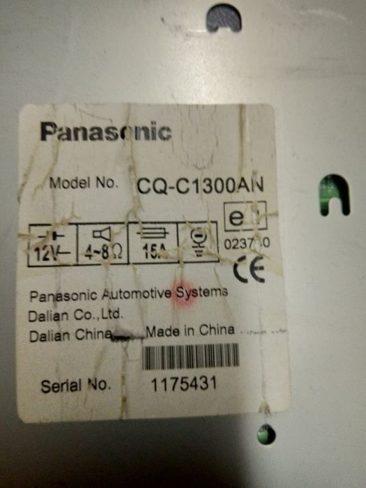 cd player PANASONIC CQ-C1300AN