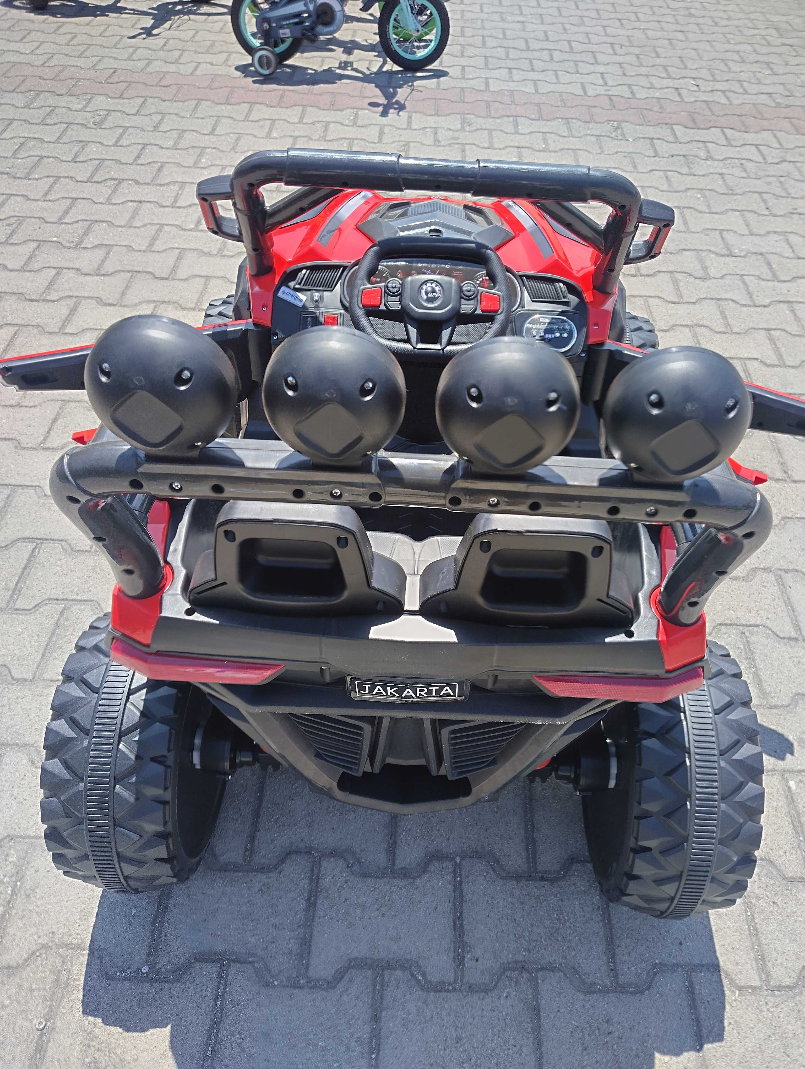 AFRICA двуместен акумулаторен джип JAKARTA 4x4 червен