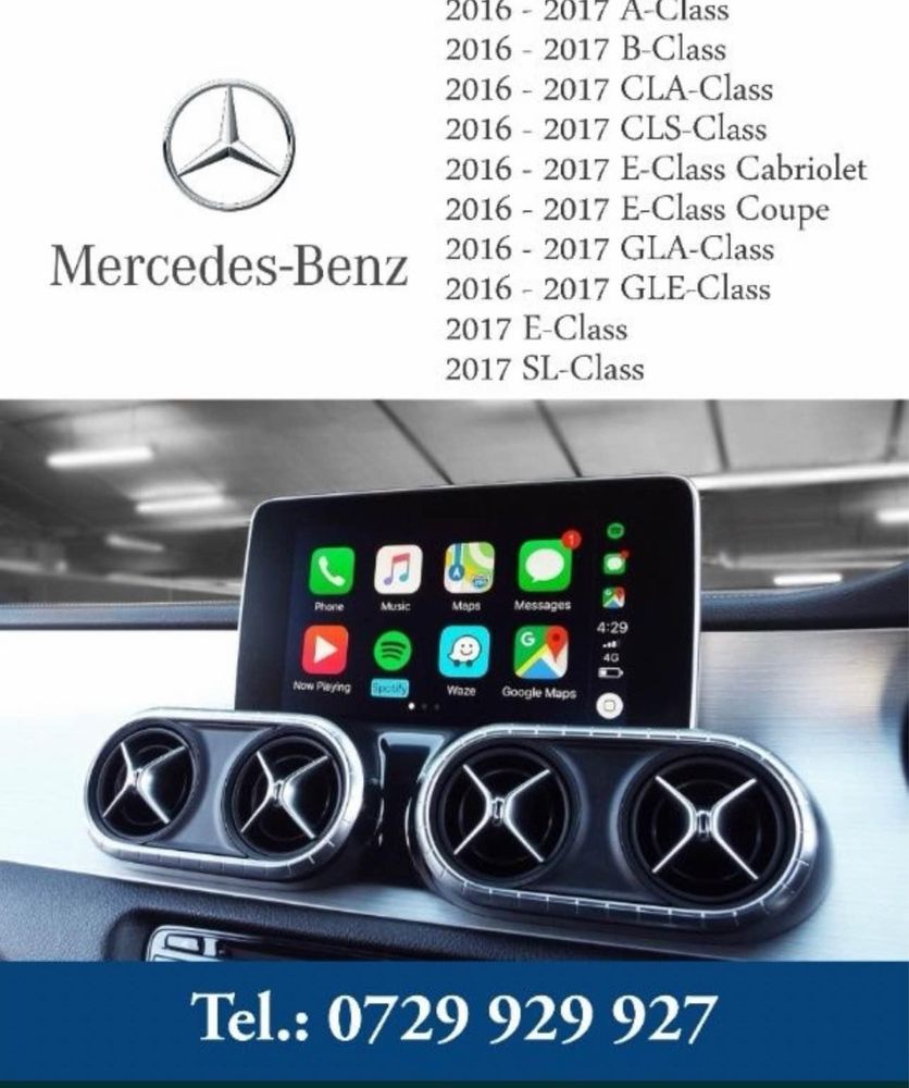 Activare Mercedes Carplay/Android Auto(A/B/C/CLA/CLS/E/GLA/GLE-CLASS)
