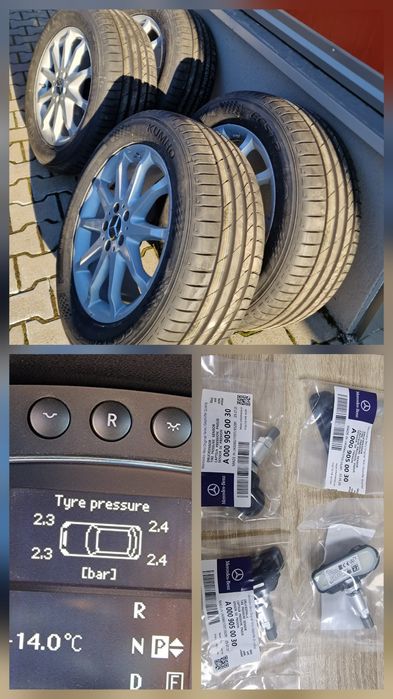 Оригинални джанти Mercedes R , ML , G , GL с перфекнти гуми и датчици