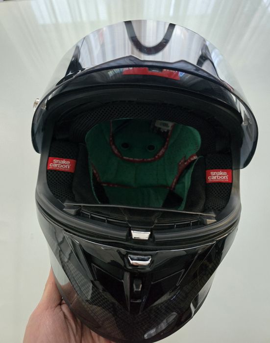 Casca moto MT Helmets KRE+ CARBON marimea S, A11 Gloss Black