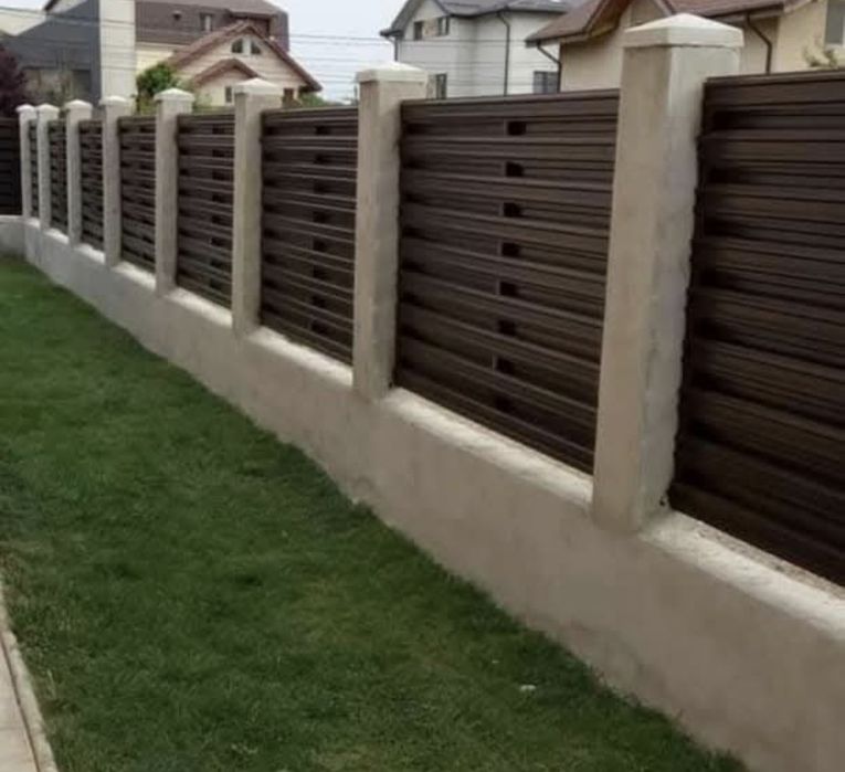 Vând garduri, diferite materiale și modele bca plasa bordurata sipca