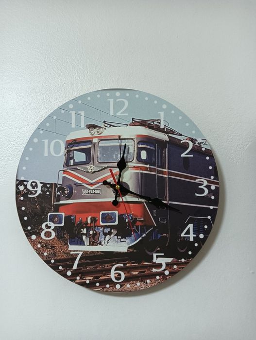 Ceas perete tren locomotiva CFR EA 106 Regina Banatului