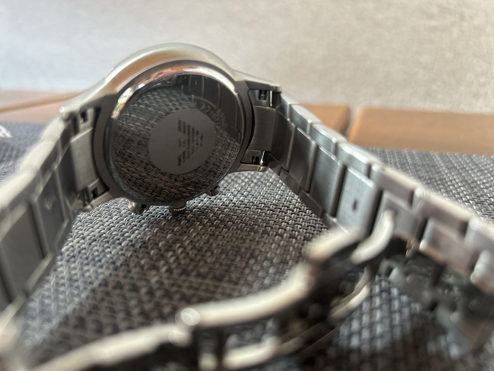 Emporio Armani Renato Chronograph Silver Blue