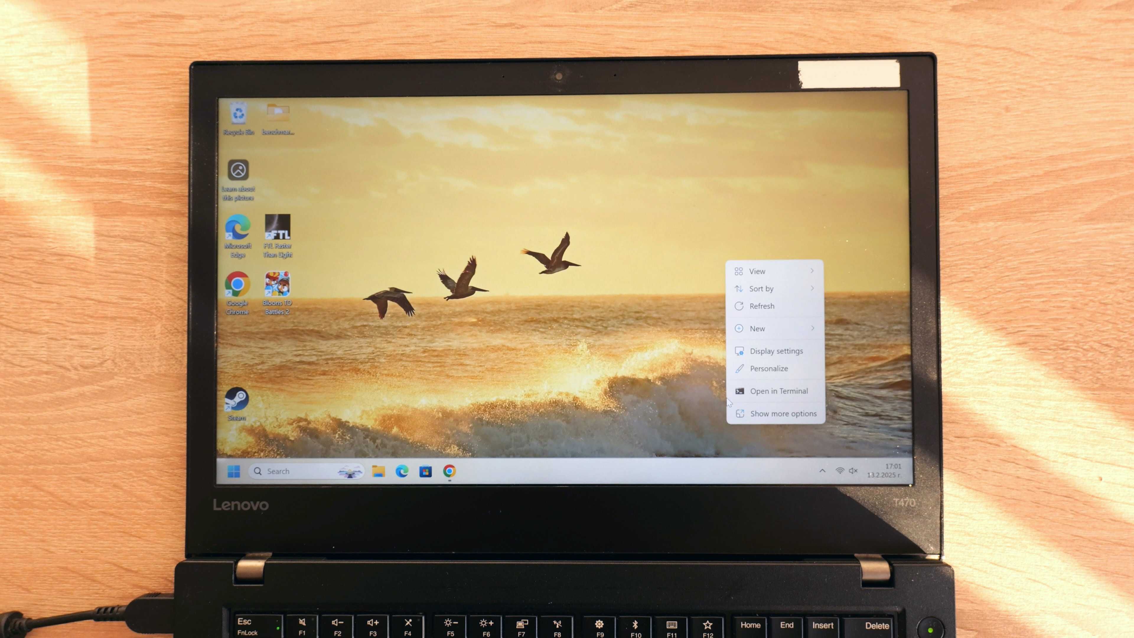 Лаптоп Lenovo ThinkPad T470