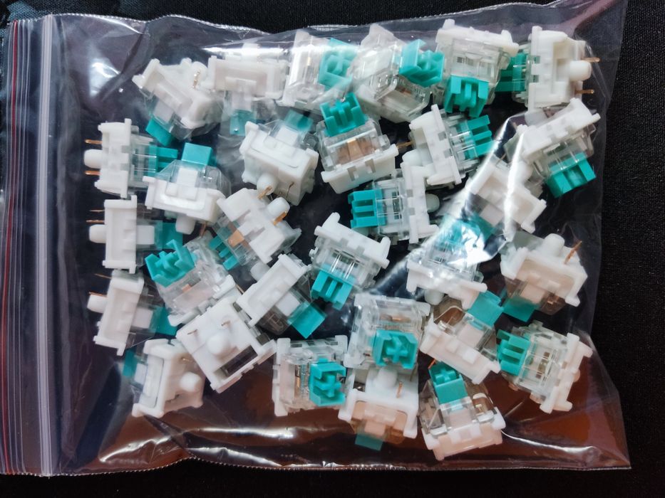 Teal switches 30pcs Outemu 3-pin