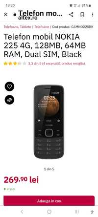 Vând telefon Nokia 225 4G