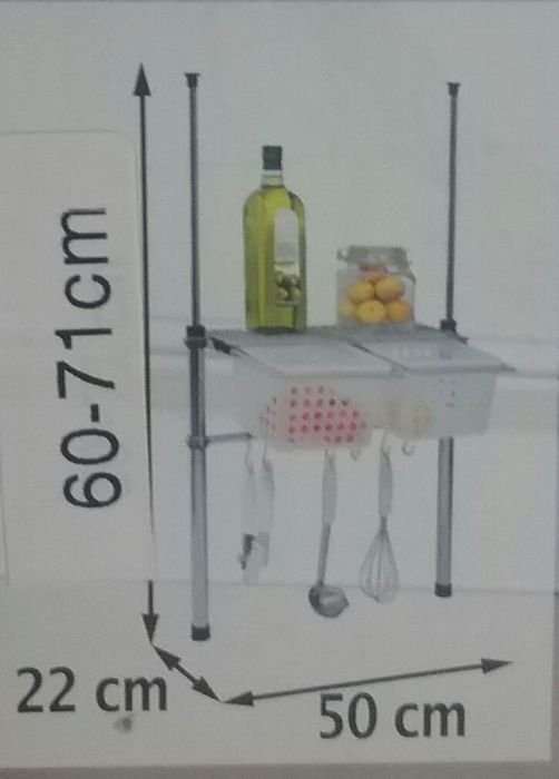 ETAJERA DIN METAL, telescopica pentru bucatarie - NOUA - 90 lei