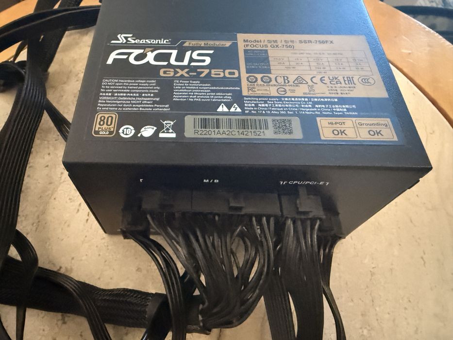 Sursa PC modulara Seasonic Focus 750w Gold