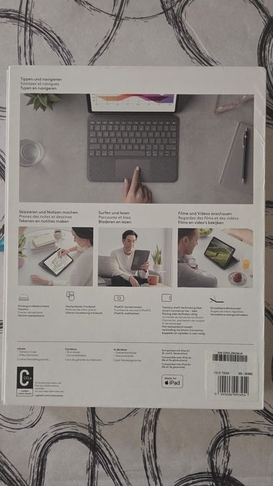 Husa/Stand Logitech Combo Touch iPad Air 11 inch (M2),Grey NOUA Franta