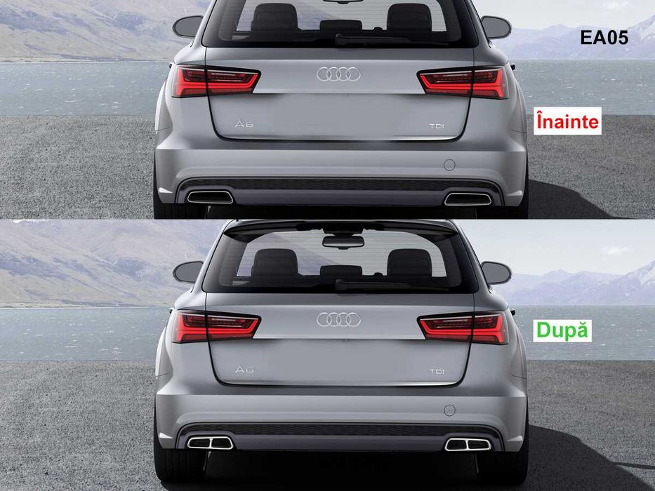 Autocolante Double Tips Ornament Tobe Evacuare pentru AUDI A6 C7