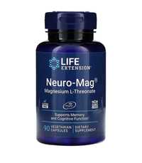 Neuro -Mag magnesium l-threonate. Магний триотат 90 вен капсул