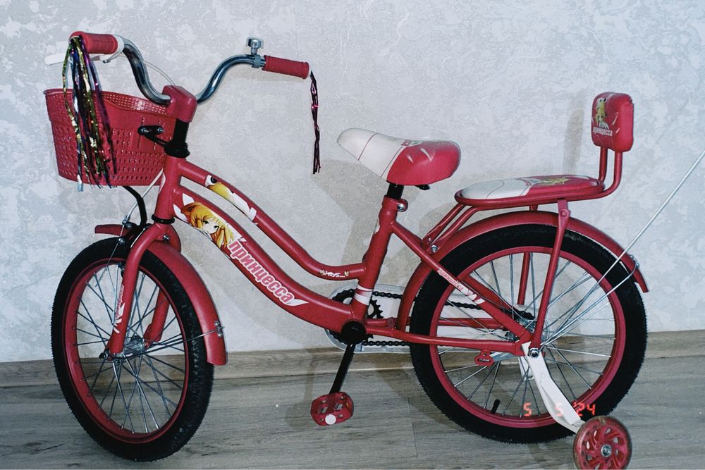 велосипед детсккий розовый цвет