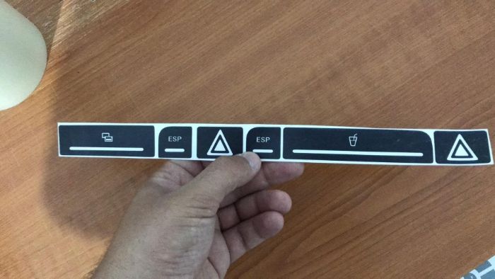 Audi A4 model B6 si B7 / Seat Exeo set sticker pt butoane