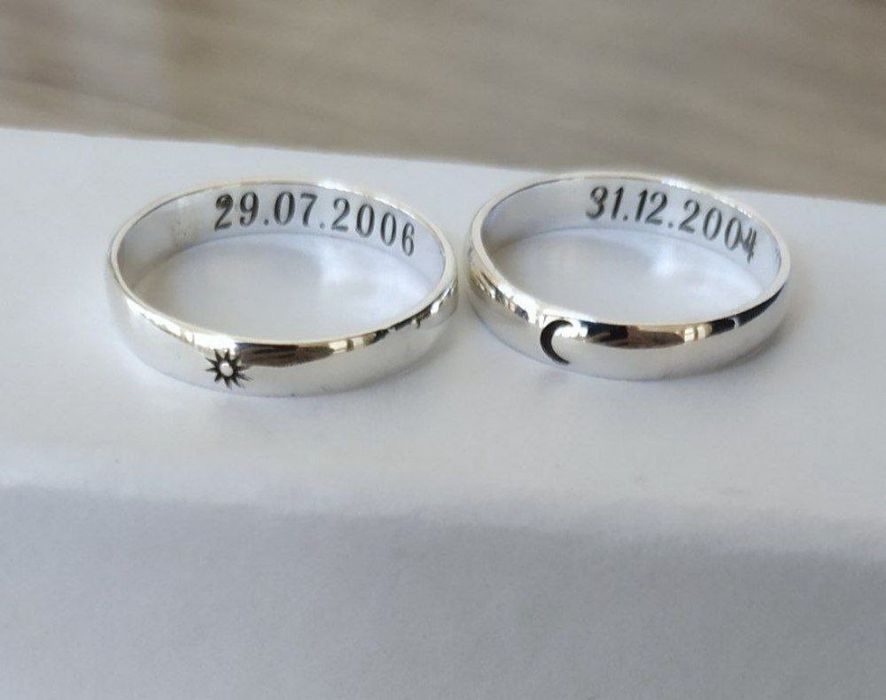 Обручальные кольца из серебра 925