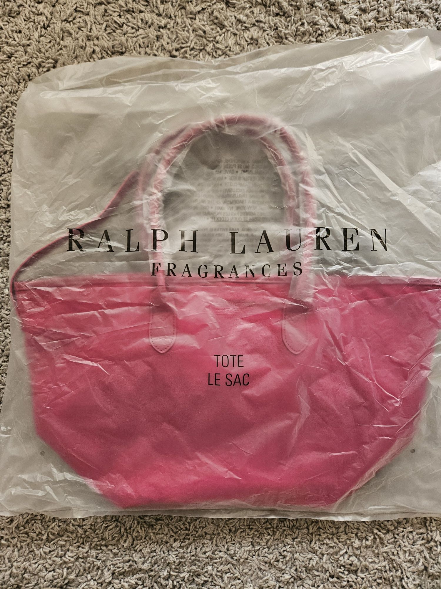 RALPH LAUREN Fragrances Cranberry Red Tote, шопер, чанта
