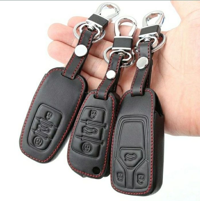 Husa piele pentru cheie Audi A1 A3 A4 A5 A6 A7 A8 Q3 Q5 Q7 TT