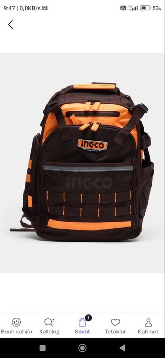 Строительный рюкзак от INGCO