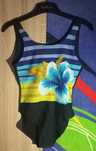 Costum de baie intreg cu model floral pentru femei marimea S-M ieftin!
