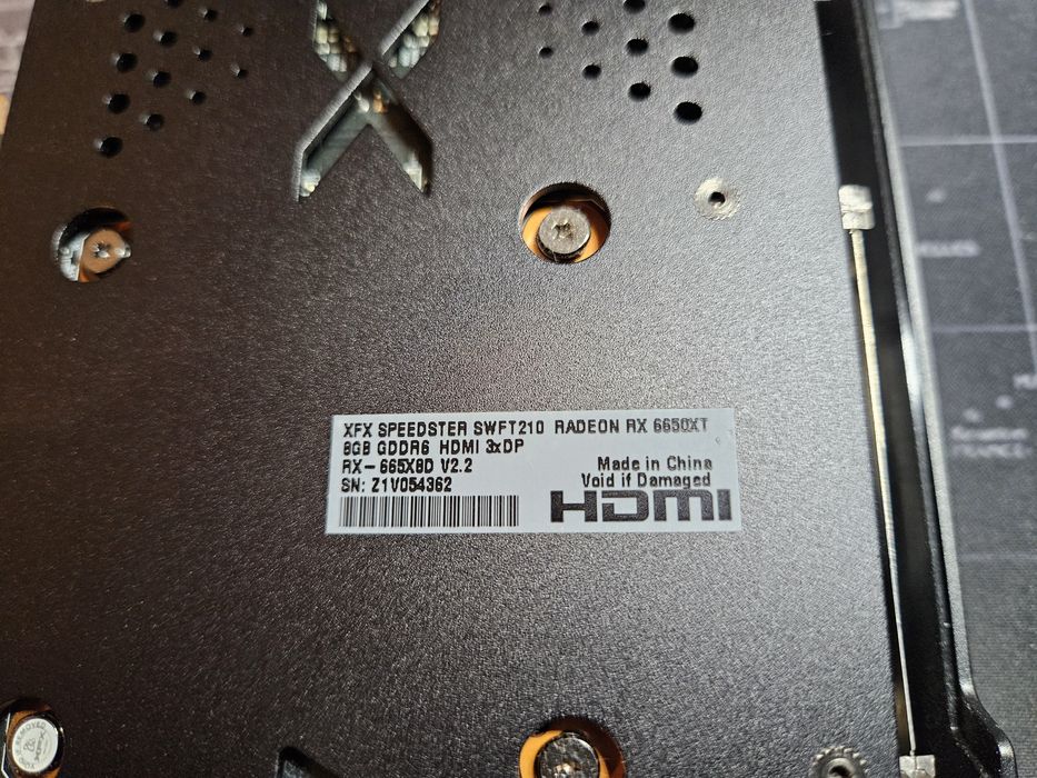 Placa video Xfx Rx6650 xt 8gb ddr6, garantie 2028